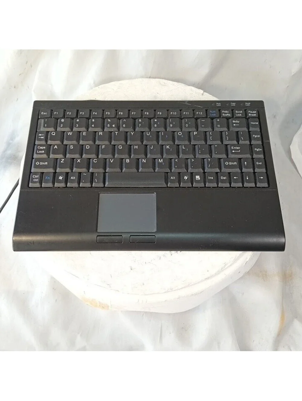 Solidtek ASK-3410U SuperMini USB Wired Keyboard with Touchpad Compact Black PC